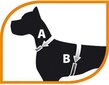 Traksid koertele Ferplast Ergocomfort, must/punane, XS hind ja info | Kaelarihmad ja traksid koertele | kaup24.ee