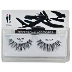 Liimitud ripsmed Ibra Para Glam 100 Black, 2 tk hind ja info | Kunstripsmed, ripsmekoolutajad | kaup24.ee