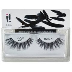 Liimitavad ripsmed Ibra Glam 400 Black, 2 tk hind ja info | Kunstripsmed, ripsmekoolutajad | kaup24.ee