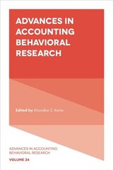 Advances in Accounting Behavioral Research цена и информация | Книги по экономике | kaup24.ee