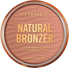 Бронзер Rimmel London Natural Bronzer 003-Sunset, 14 г цена и информация | Бронзеры (бронзаторы), румяна | kaup24.ee