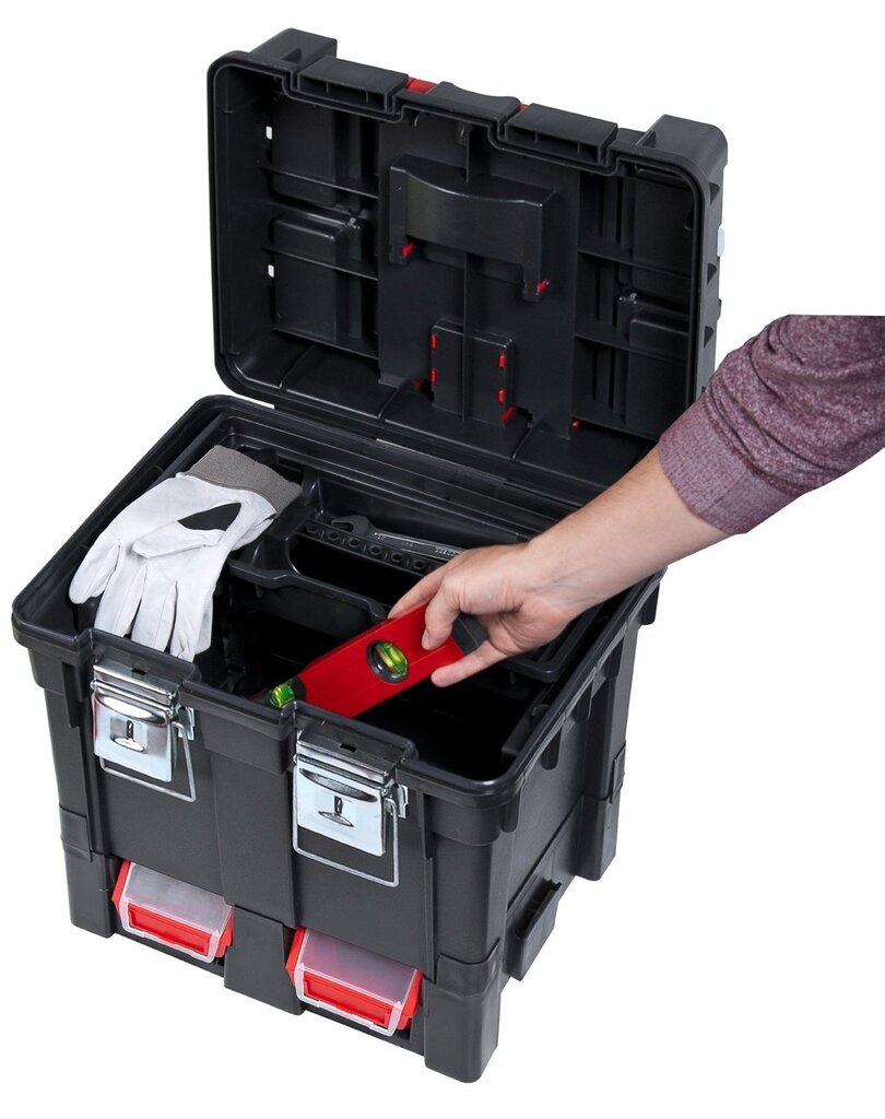 Tööriistakast ratastega Patrol Wheelbox HD Compact цена и информация | Tööriistakastid, tööriistahoidjad | kaup24.ee