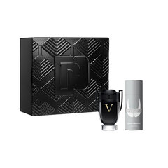 Подарочный набор Paco Rabanne Invictus Victory для мужчин: туалетная вода, 100 мл + дезодорант-спрей, 150 мл цена и информация | Мужские духи | kaup24.ee