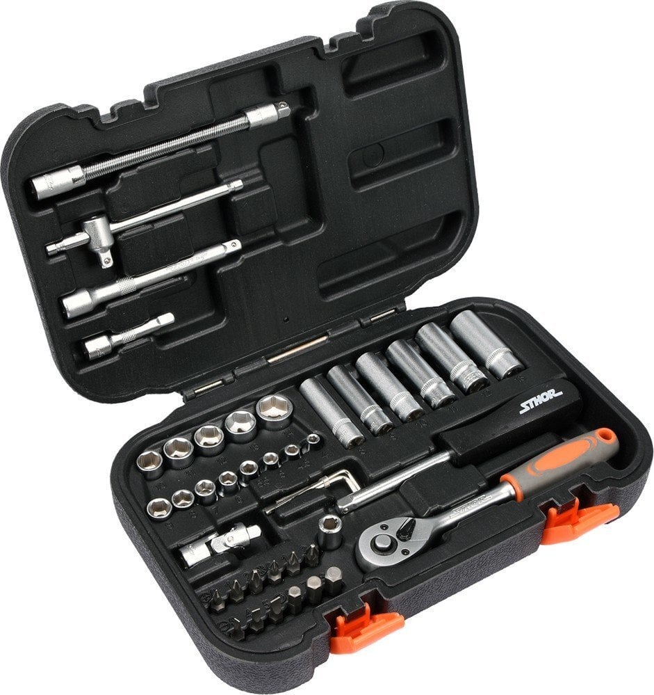 Tööriistakomplekt 42 tk Sthor 58641 hind ja info | Käsitööriistad | kaup24.ee