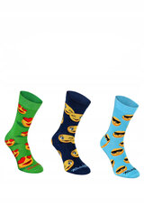 Rainbow Socks Emoji Smart Smiley Lover 3 paari 23603-249 цена и информация | Женские носки из ангорской шерсти | kaup24.ee