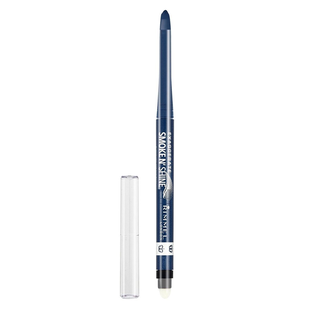 Rimmel London Exaggerate Smoke N Shine Gel Eye Liner naistele 0,28 g, 004 Blue Steel цена и информация | Ripsmetušid, lauvärvid, silmapliiatsid, seerumid | kaup24.ee