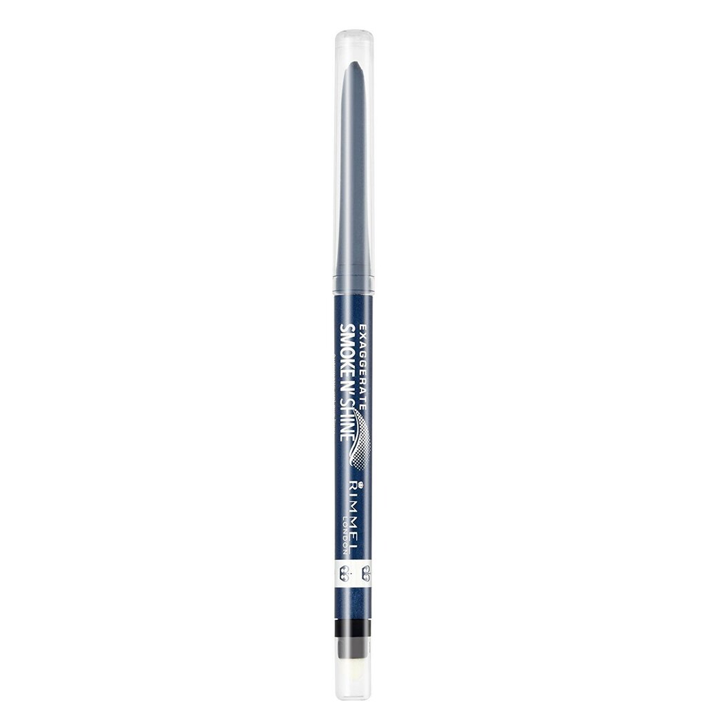 Rimmel London Exaggerate Smoke N Shine Gel Eye Liner naistele 0,28 g, 004 Blue Steel hind ja info | Ripsmetušid, lauvärvid, silmapliiatsid, seerumid | kaup24.ee