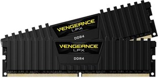 RAM Corsair Vengeance LPX DDR4, 32GB(2x16GB), 2666MHz, C16 (CMK32GX4M2A2666C16) цена и информация | Оперативная память (RAM) | kaup24.ee