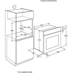 Electrolux EZB3410AOX цена и информация | Духовки | kaup24.ee