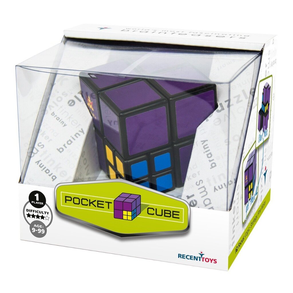Nutimäng kuubik Pocket Cube, Recent Toys hind ja info | Lauamängud ja mõistatused | kaup24.ee