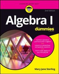 Algebra I For Dummies, 2nd Edition цена и информация | Книги по экономике | kaup24.ee