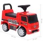 Laste ratasega sõiduk-kõnnitugi Mercedes Benz Truck, punane hind ja info | Imikute mänguasjad | kaup24.ee