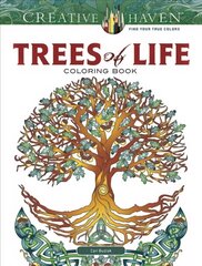 Creative Haven Trees of Life Coloring Book hind ja info | Tervislik eluviis ja toitumine | kaup24.ee