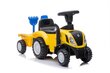 Pealistutav haagisega traktor lastele litsentsiga New Holland, kollane цена и информация | Imikute mänguasjad | kaup24.ee