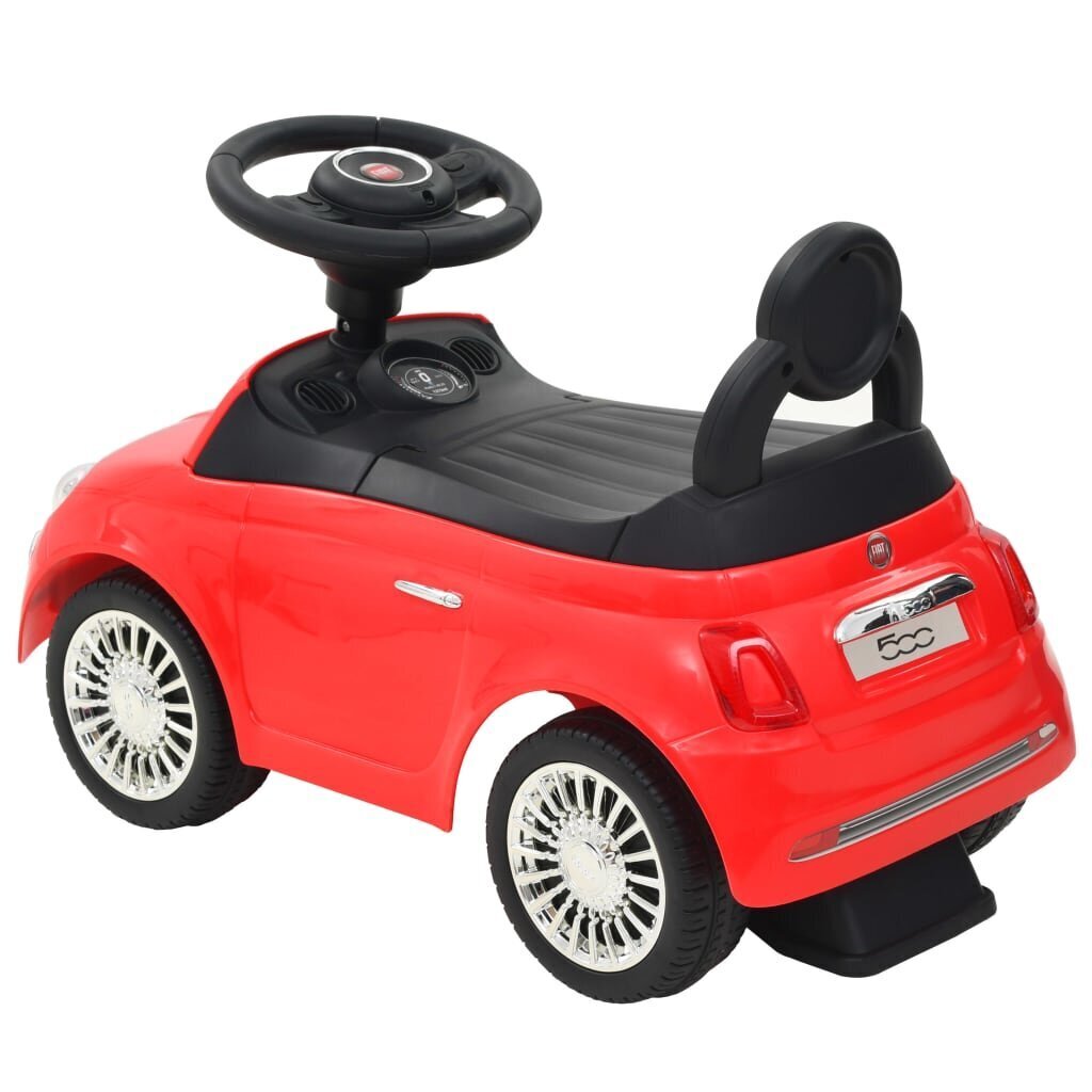 Istmega ja litsentsiga lastesõiduk Fiat 500, punane hind ja info | Imikute mänguasjad | kaup24.ee