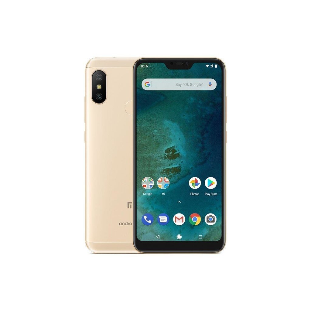 Xiaomi Mi A2 Lite, 32 GB, kuldne hind ja info | Telefonid | kaup24.ee