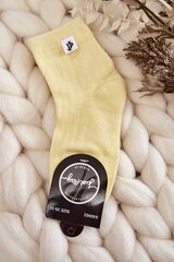 Noorte klassikalised triibulised sokid kollased 23090-242 hind ja info | Tüdrukute sukkpüksid ja sokid | kaup24.ee