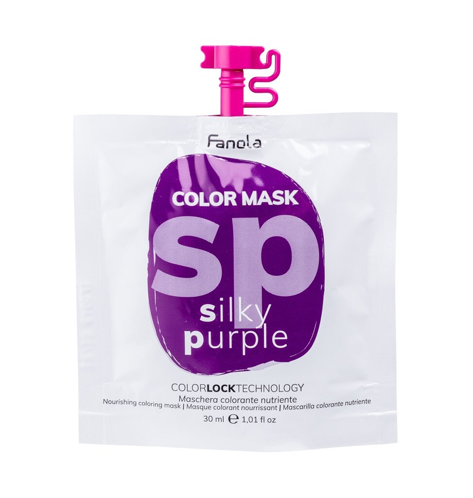 Tooniv juuksemask Fanola color Mask Silky Purple, 30ml hind ja info | Juuksevärvid | kaup24.ee