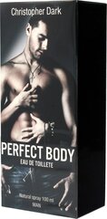 Tualettvesi Christopher Dark Perfect Body EDT meestele, 100ml hind ja info | Meeste parfüümid | kaup24.ee