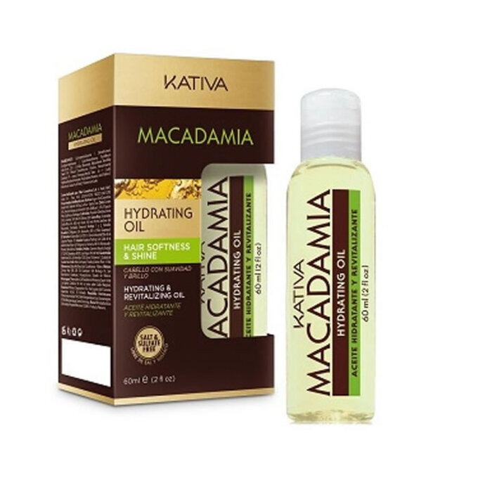 Niisutav juukseõli Kativa Macadamia Hydrating Oil, 60ml hind ja info | Maskid, õlid, seerumid | kaup24.ee