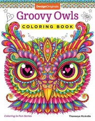 Groovy Owls Coloring Book hind ja info | Väikelaste raamatud | kaup24.ee