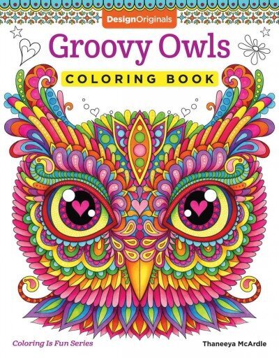 Groovy Owls Coloring Book цена и информация | Väikelaste raamatud | kaup24.ee