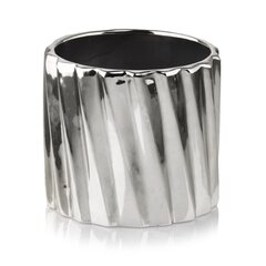 Керамический горшок MOON 13x12(B) cm, серебряный цена и информация | Вазоны | kaup24.ee