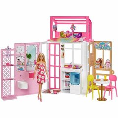 Barbie 2 korrust koos nukuga täielikult möbleeritud hind ja info | Tüdrukute mänguasjad | kaup24.ee