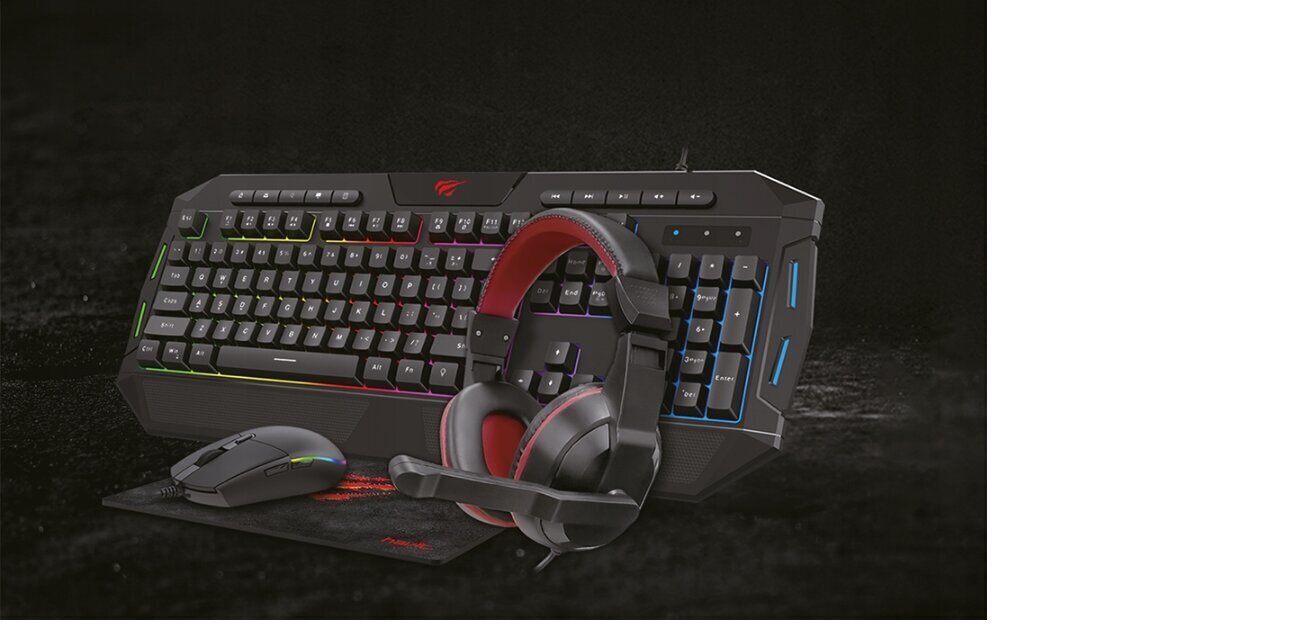 Havit KB501CM Gaming Combo hind ja info | Klaviatuurid | kaup24.ee