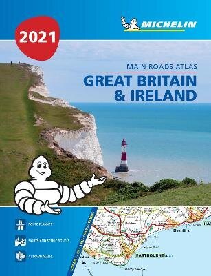 Great Britain & Ireland 2021 - Mains Roads Atlas (A4-Paperback): Tourist & Motoring Atlas A4 Paperback hind ja info | Entsüklopeediad, teatmeteosed | kaup24.ee