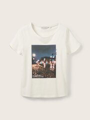 Tom Tailor женская футболка 1034258*10348, натурально-белый 4065869578295 цена и информация | Женские футболки | kaup24.ee