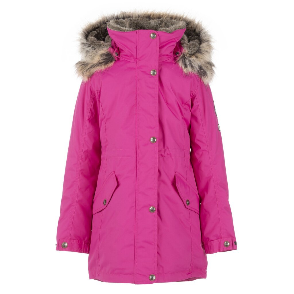 Lenne laste talveparka 250g Edina 21671*266, roosa 4741578837433 hind ja info | Tüdrukute joped ja mantlid | kaup24.ee