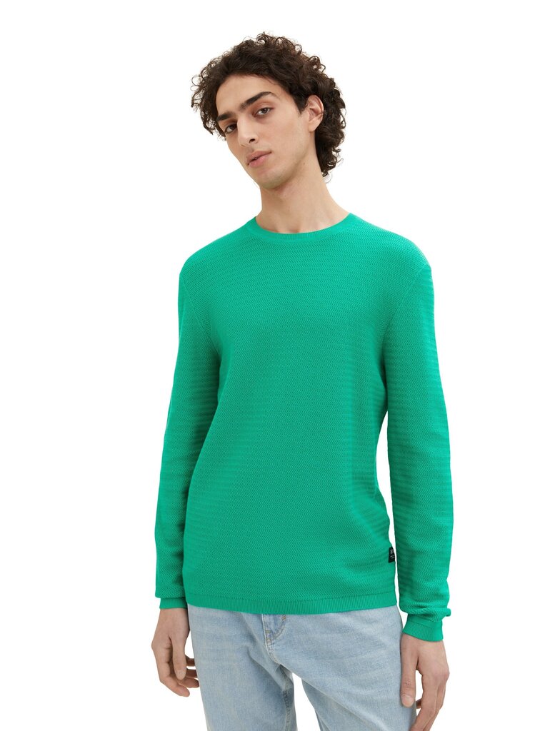 Tom Tailor meeste pullover 1035320*31040, roheline 4065869835954 hind ja info | Meeste kampsunid | kaup24.ee