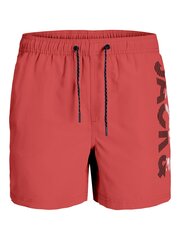 Jack & Jones laste ujumispüksid 12226262*01, korall 5715323758341 цена и информация | Плавки для мальчиков | kaup24.ee