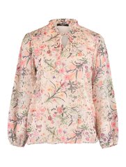 Zabaione женская блузка AVA PL*01, бежевый/светло-розовый 4067218522669 цена и информация | Женские блузки, рубашки | kaup24.ee