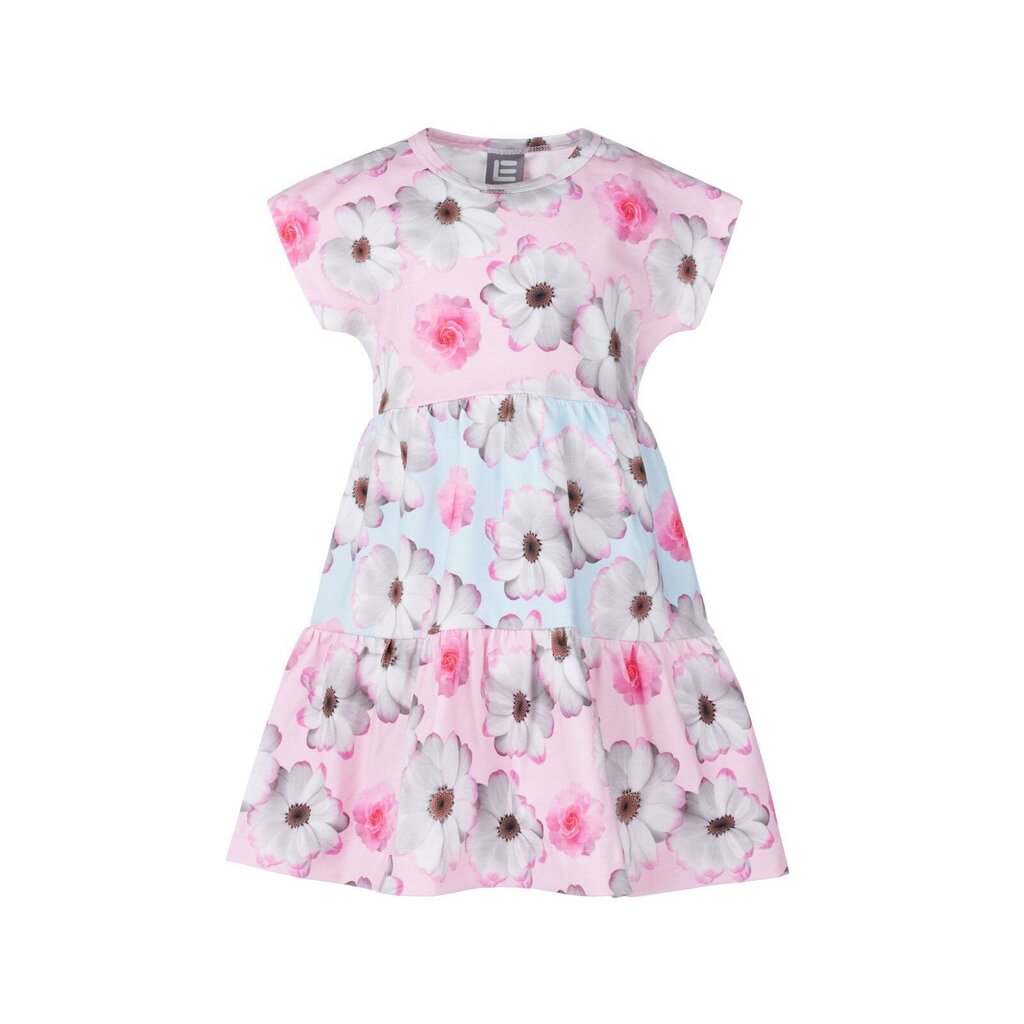 Lenne laste kleit Tiana 23620 A*004, roosa/helesinine 4741593351976 hind ja info | Seelikud ja kleidid beebidele | kaup24.ee