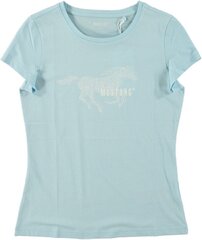 Женская футболка Mustang 1013375*5042 4058823274531, голубая цена и информация | Женские футболки | kaup24.ee