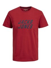 Jack & Jones laste T-särk 12236745*01, punane 5715414716106 hind ja info | Poiste särgid | kaup24.ee