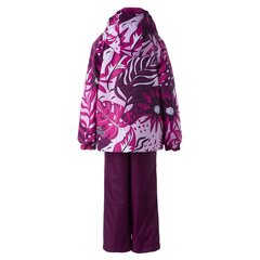 Huppa детский комплект 100/40г Rex 45080014*34034, бордовый/розовый 4741632162563 цена и информация | Куртки, пальто для девочек | kaup24.ee