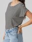 Vero Moda naiste T-särk 10284469*01, must/valge 5715366120518 цена и информация | Naiste T-särgid, topid | kaup24.ee