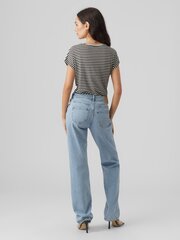 Vero Moda naiste T-särk 10284469*01, must/valge 5715366120518 цена и информация | Женские футболки | kaup24.ee