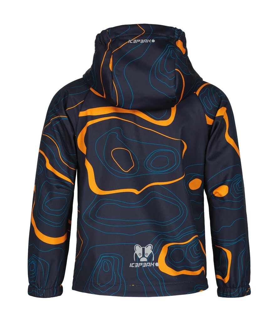 Icepeak laste softshell-jope Joice 51869-3*390, tumesinine/oranž 6438535439707 цена и информация | Poiste joped | kaup24.ee