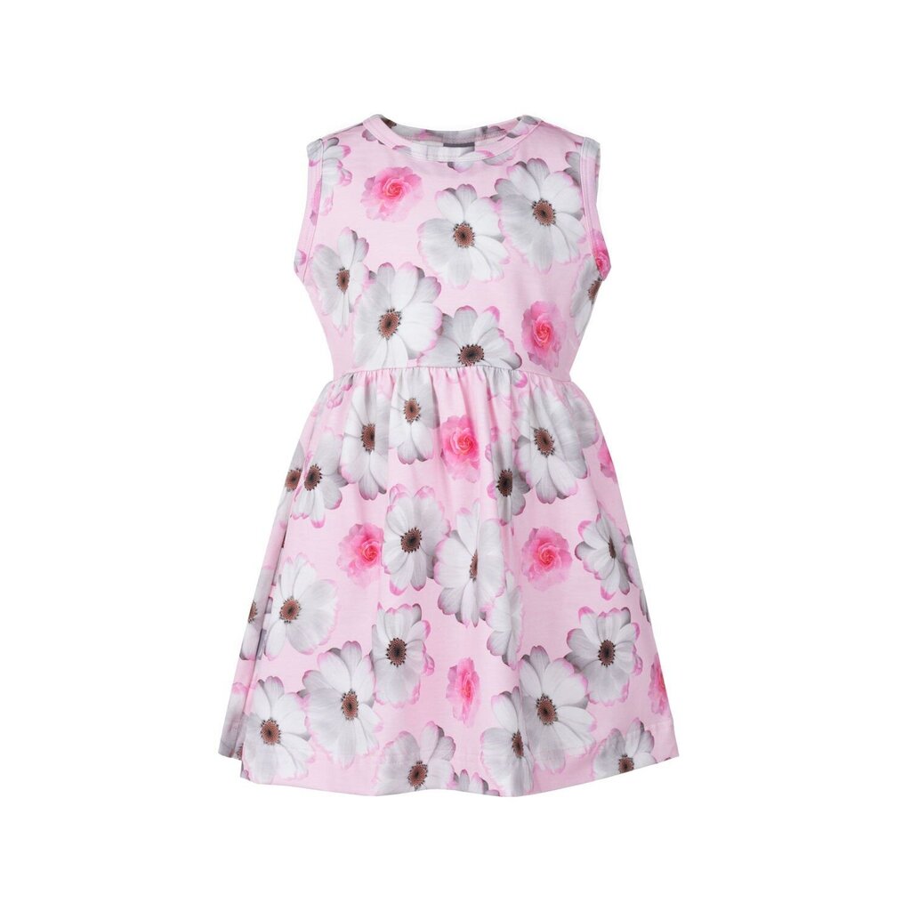 Lenne laste kleit Sarafa 23628*004, roosa/valge 4741593357268 hind ja info | Tüdrukute kleidid | kaup24.ee