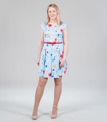 Женское платье 232354 01, голубой/красный 232354*01-046 цена и информация | Платья | kaup24.ee