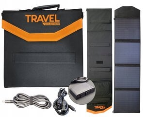 Портативное солнечное зарядное устройство VP TRAVEL SOLAR 100W USB с 2 разъемами USB (USB-A + USB-C), путешествия-туризм цена и информация | Зарядные устройства Power bank | kaup24.ee