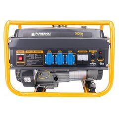 Bensiini elektrigeneraator Powermat 3000W hind ja info | Generaatorid | kaup24.ee