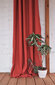 Linane punane kardin, rõngastega, 140x220 cm hind ja info | Kardinad | kaup24.ee