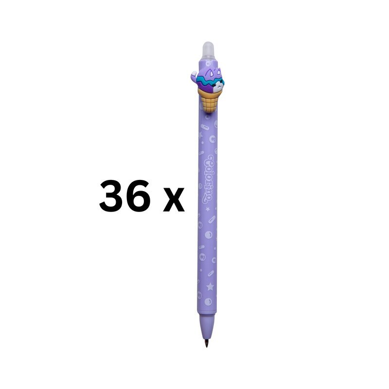 Automaatne pastapliiats Colorino IceCream 0,5 mm, sinine sp. Pakis 36 tk. hind ja info | Kirjutusvahendid | kaup24.ee