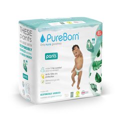 PureBorn ökoloogilised püksmähkmed S4 (9-15kg), 44 tk цена и информация | Подгузники | kaup24.ee