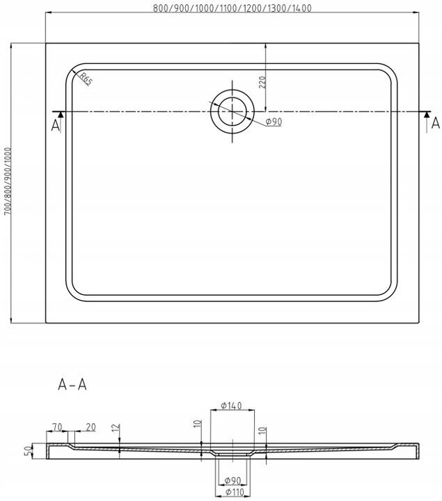 Dušikabiin Mexen Apia koos aluse ja sifooniga, poolmatt, 90x70,80,90,100 cm hind ja info | Dušikabiinid | kaup24.ee